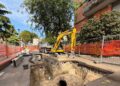 Emerge un pozzo-cisterna in muratura del XV secolo durante scavi per il gas a Mestre