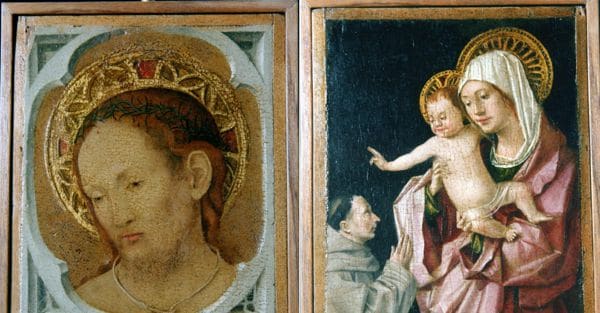Le quattro opere rubate al MuMe